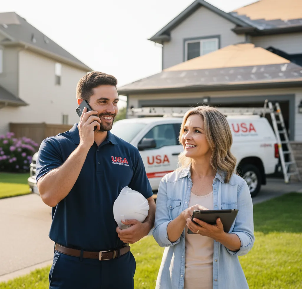 USA Roof Repair Experts customer support in Saline